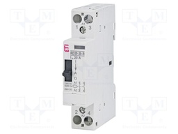 Contactor: 2-pole installation; 20A; 230VAC,230VDC; NO x2; RD