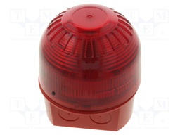 Signaller: lighting; flashing light; red; Sonos; 10÷60VDC; IP65