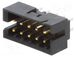 Socket; wire-wire/PCB; male; Milli-Grid; 2mm; PIN: 10; THT; on PCBs
