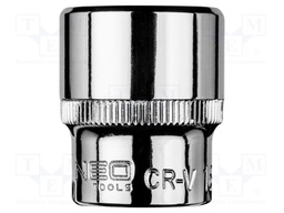 Socket; 6-angles,socket spanner; HEX 18mm; 3/8"