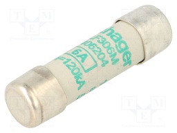 Fuse: fuse; aM,time-lag; 6A; 500VAC; cylindrical,industrial