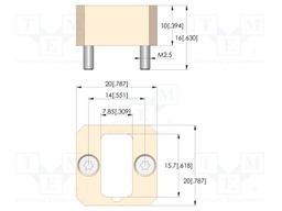 Test probe socket; 10mm