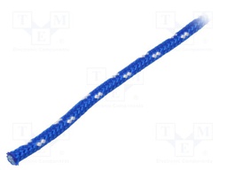 Rope; polypropylene; Ørope: 5mm; L: 25m; with a core; blue