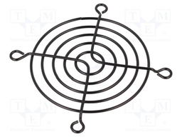 Guard; 70x70mm; Mat: metal; Mounting: screw; Colour: black