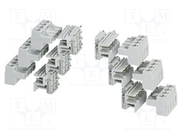 PCB headers, color: light grey, number of positions: 4, pitc