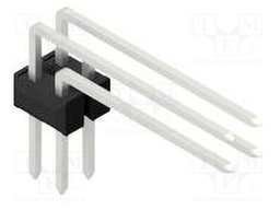 Connector: pin strips; pin header; male; PIN: 4; 2.54mm; THT; 2x2