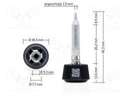 Tip; conical; 1.5mm; longlife; for soldering station