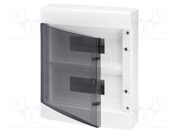 Enclosure: for modular components; IP40; wall mount; white; 40 CD