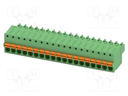 PCB connector, nominal cross section: 1.5 mm2, color: green,