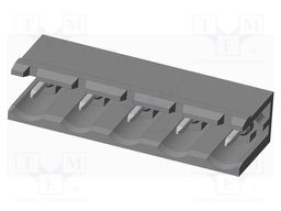 Connector: pluggable terminal block; socket; male; on PCBs