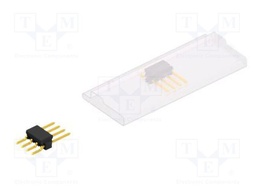 Connector: pin strips; pin header; male; PIN: 4; 2.54mm; SMT; 1x4