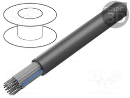 Wire; 14x28AWG; unshielded; PO; dark grey; 50V; halogen free