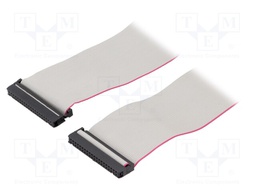 Ribbon cable with IDC connectors; 40x28AWG; Cable ph: 1.27mm