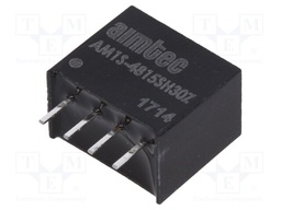 Converter: DC/DC; 1W; Uin: 43.2÷52.8V; 15VDC; Iout: 67mA; SIP4; 1.8g