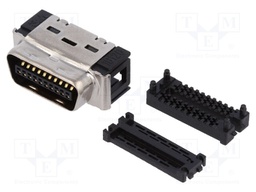 Connector: MDR; PIN: 20; shielded; for cable; Mat: polyester; plug