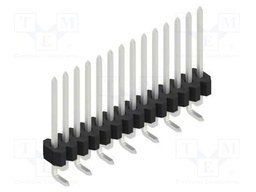 Connector: pin strips; pin header; male; PIN: 14; 1.27mm; SMT; 1x14