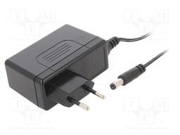 Power supply: switched-mode; voltage source; 12VDC; 30W; plug