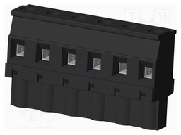 Connector: pluggable terminal block; plug; female; angled 90°