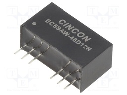 Converter: DC/DC; 10W; Uin: 18÷75V; Uout: 12VDC; Uout2: -12VDC; SIP8
