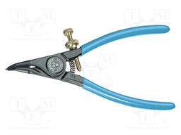Pliers; for circlip; external; Pliers len: 140mm; straight