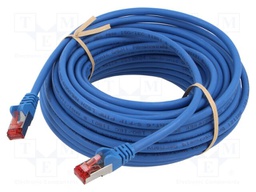 Patch cord; S/FTP; 6; stranded; Cu; LSZH; blue; 15m; halogen free