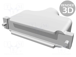 Enclosure: for D-Sub connectors; D-Sub 37pin,D-Sub HD 62pin