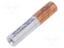 Tip: butt splice; reductive; copper / aluminum; crimped