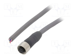 Connection lead; M12; PIN: 8; straight; 10m; plug; 36VAC; 2.2A; IP67