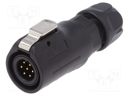 Plug; Connector: circular; size 12; 02; male; PIN: 7; with latch