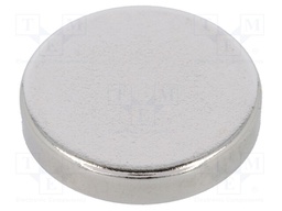 Magnet: permanent; neodymium; H: 3mm; 28N; Ø: 15mm
