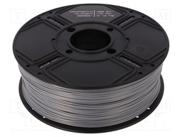 Filament: ABS EX; 1.75mm; silver; Printing temp: 250°C; 1kg