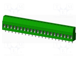 Connector: PCB terminal block; terminal; Plating: tinned; on PCBs