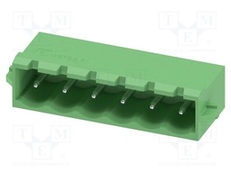 PCB headers, nominal cross section: 2.5 mm2, color: green, n
