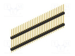 Connector: pin strips; pin header; male; PIN: 31; 2.54mm; THT; 1x31