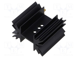 Heatsink: extruded; grilled; SOT32,TO220,TO3P; black; L: 38.1mm
