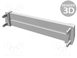 Cable clamp; D-Sub 37pin; Series: AMPLIMITE HDF