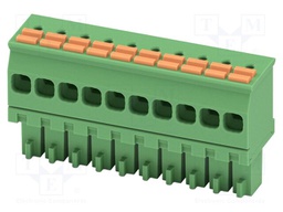 PCB connector, nominal cross section: 1.5 mm2, color: green,