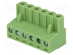 Pluggable terminal block; 5.08mm; ways: 6; straight; plug; female