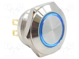 Switch: vandal resistant; SPST-NO; 0.05A/24VDC; IP65; OFF-(ON)
