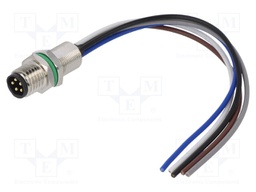 Connector: M8; male; PIN: 5; straight; for panel mounting; socket