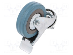 Transport wheel; Ø: 75mm; W: 21mm; H: 100mm; torsional with lock