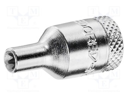 Socket; socket spanner,Torx®; E4; 1/4"; 25mm; Plating: chromium