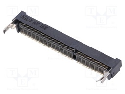 Connector: DDR3; horizontal; SMT; PIN: 204; 9.2mm; 1.5V