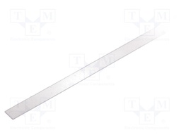 Cover for LED profiles; transparent; 2m; V: A; slide