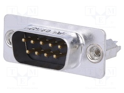 D-Sub; PIN: 9; socket; male; with threaded screw; Locking: screws