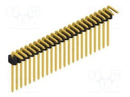 Connector: pin strips; pin header; male; PIN: 23; 1.27mm; THT; 1x23