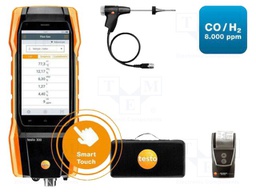Meter: flue gas analyzer; touch screen,LCD 5" (1280x720)