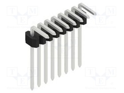 Connector: pin strips; pin header; male; PIN: 8; 1.27mm; THT; 1x8