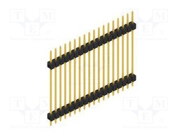 Connector: pin strips; pin header; male; PIN: 18; 2.54mm; THT; 1x18