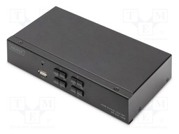 Device: KVM switch; black; USB 2.0; 4K,UHD 2160p